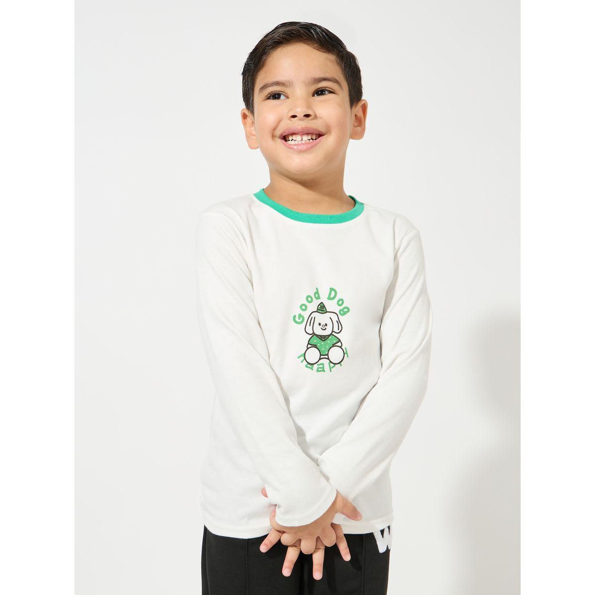 تيشيرت قطن مطبع بطبعة جرافيك-boys-clothing-tshirtsandpolos-image-1