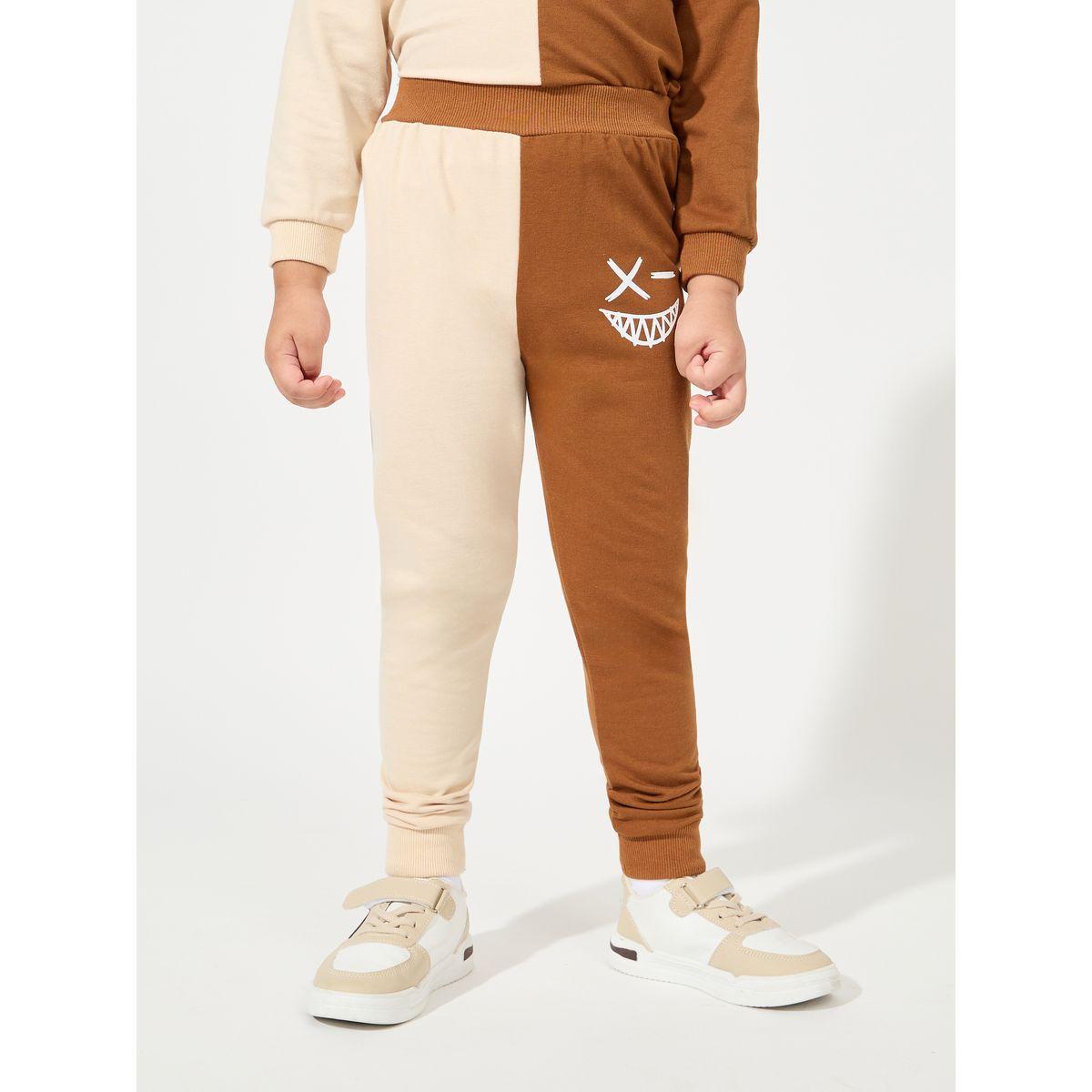 Styli Printed Color Block Lightweight Sweatshirt & Joggers Set-boys-clothing-setsandcoords-image-5