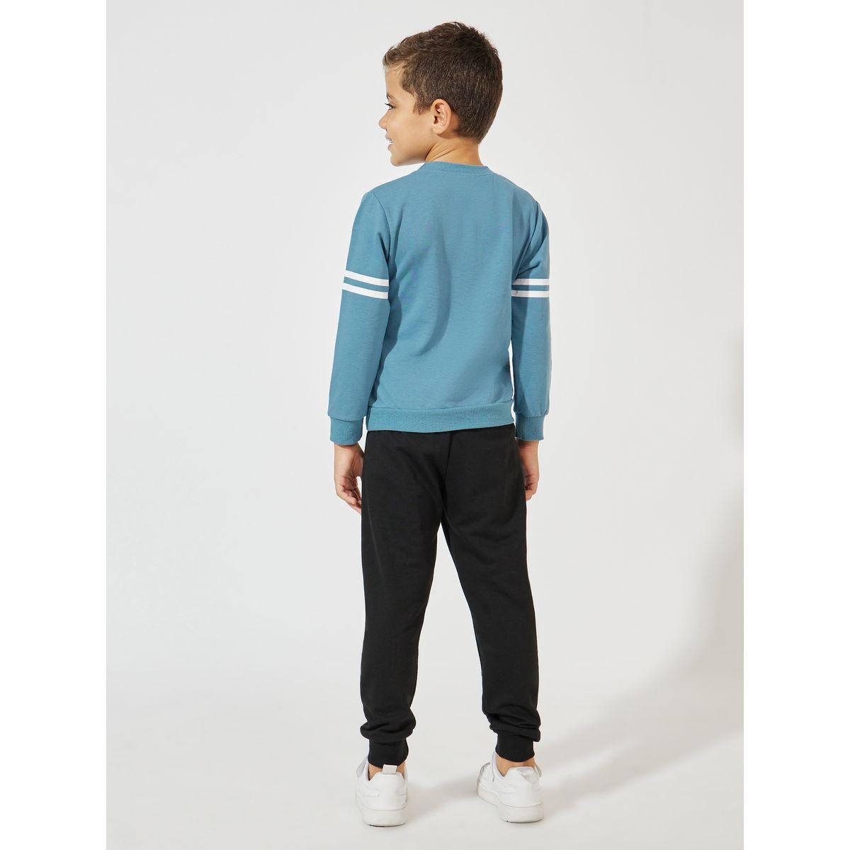 Styli Varsity Print Lightweight Sweatshirt & Joggers Set-boys-clothing-setsandcoords-image-4