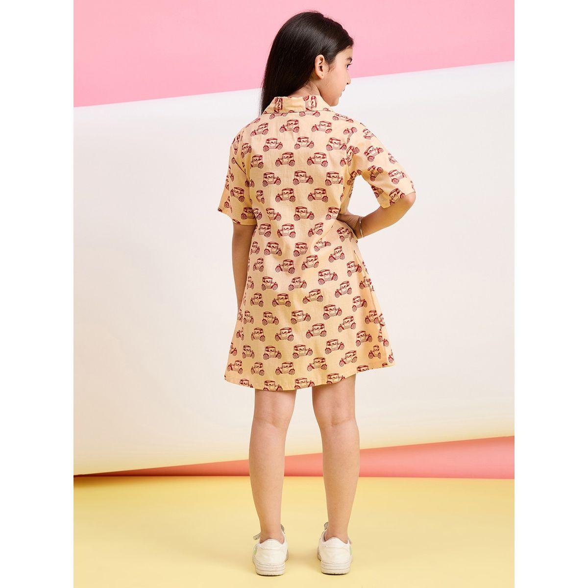 مجموعة من 3 - شورت وبلوزة قصيرة مع بلوزة بطبعة جرافيك ستايلو بَج × ستايلي-girls-clothing-setsandcoords-image-4