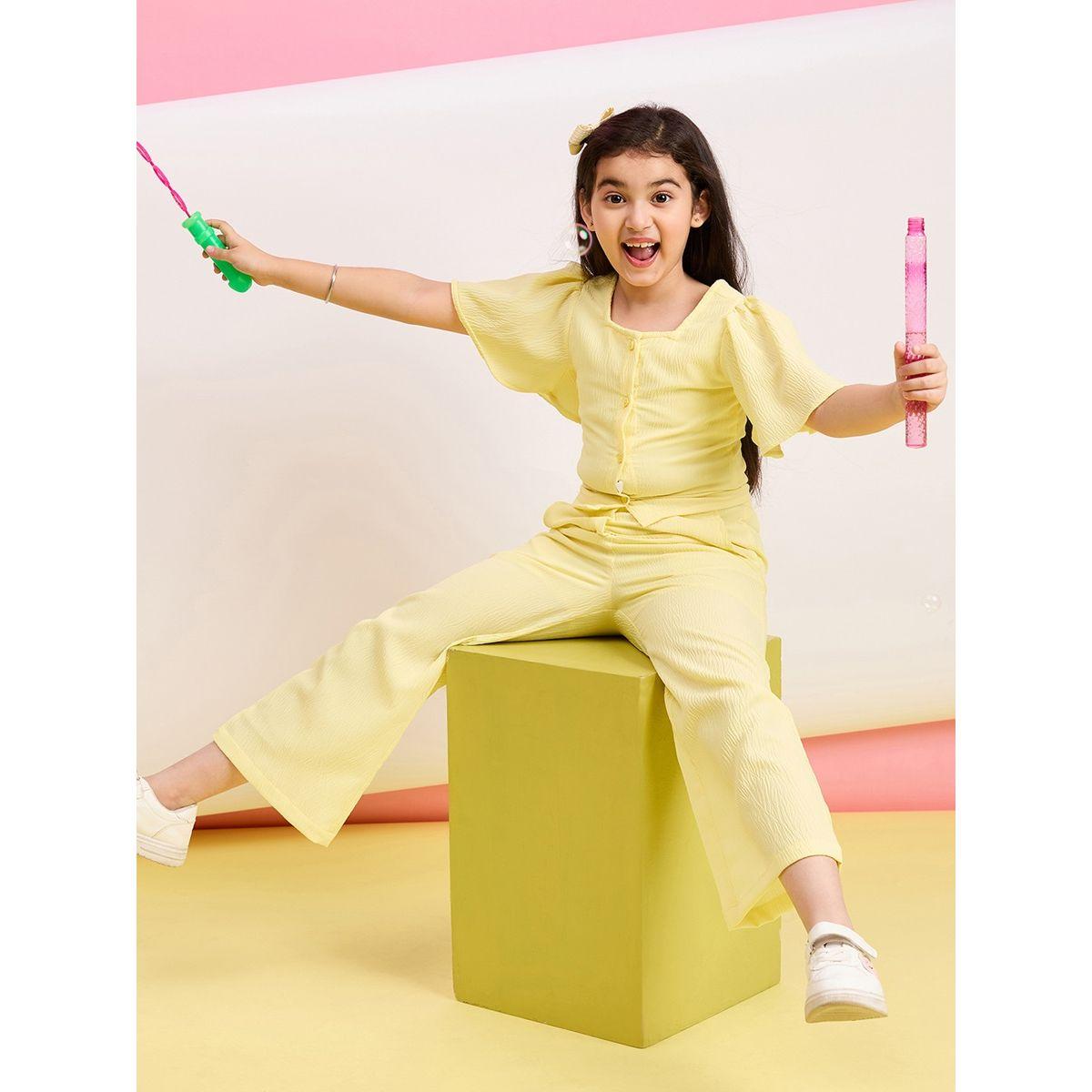Stylo Bug X Styli Solid Square Neck Casual Top & Pants Set-girls-clothing-setsandcoords-image-5