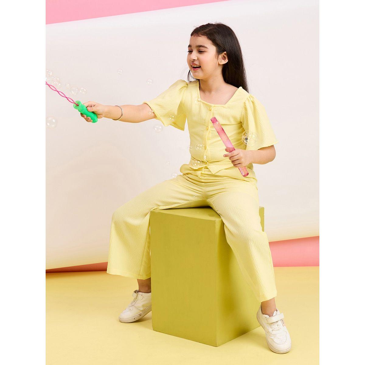 Stylo Bug X Styli Solid Square Neck Casual Top & Pants Set-girls-clothing-setsandcoords-image-6