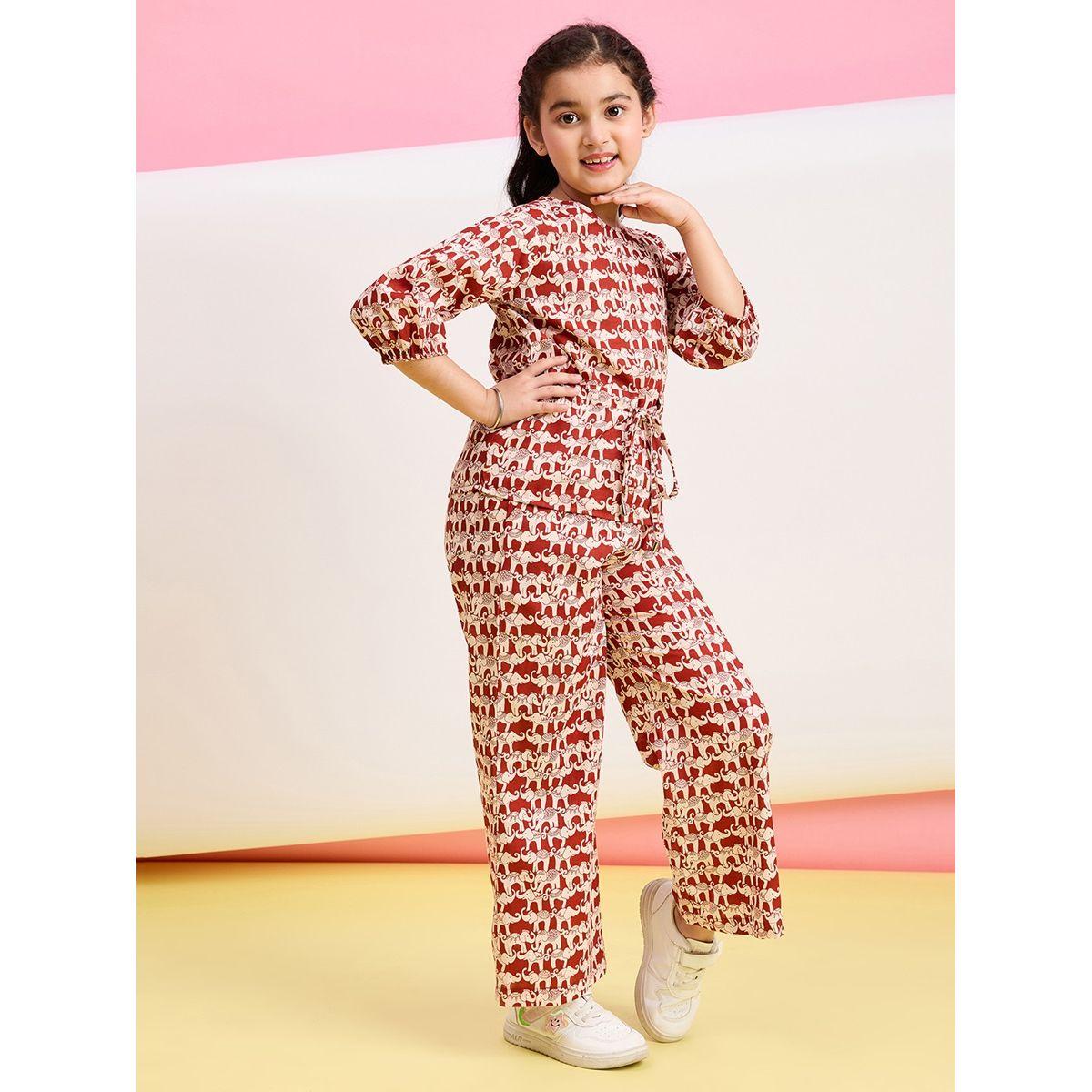 مجموعة من بنطال مع بلوزة مطبعة بطبعة حيوان ستايلو بَج × ستايلي-girls-clothing-setsandcoords-image-3