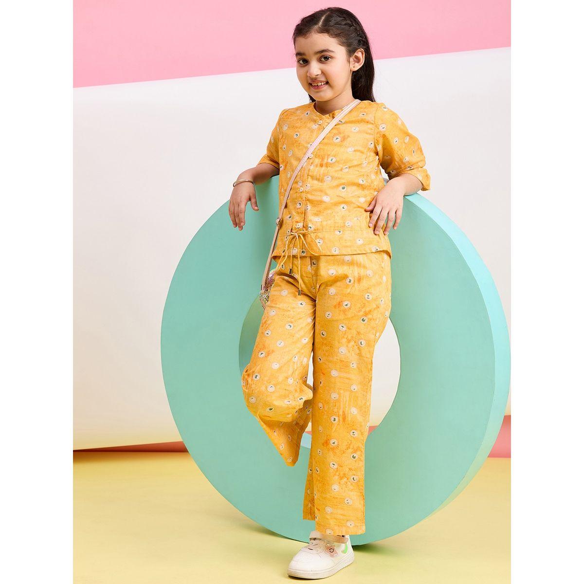 Stylo Bug X Styli Floral Print 3/4 Sleeves Top & Pants Set-girls-clothing-setsandcoords-image-7