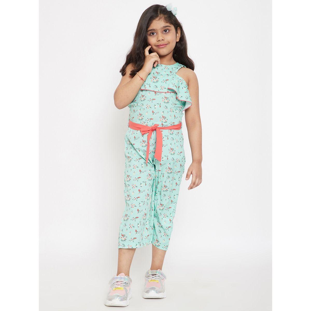 Stylo Bug X Styli Flower Print Ankle Length Jumpsuit-girls-clothing-rompers-image-1