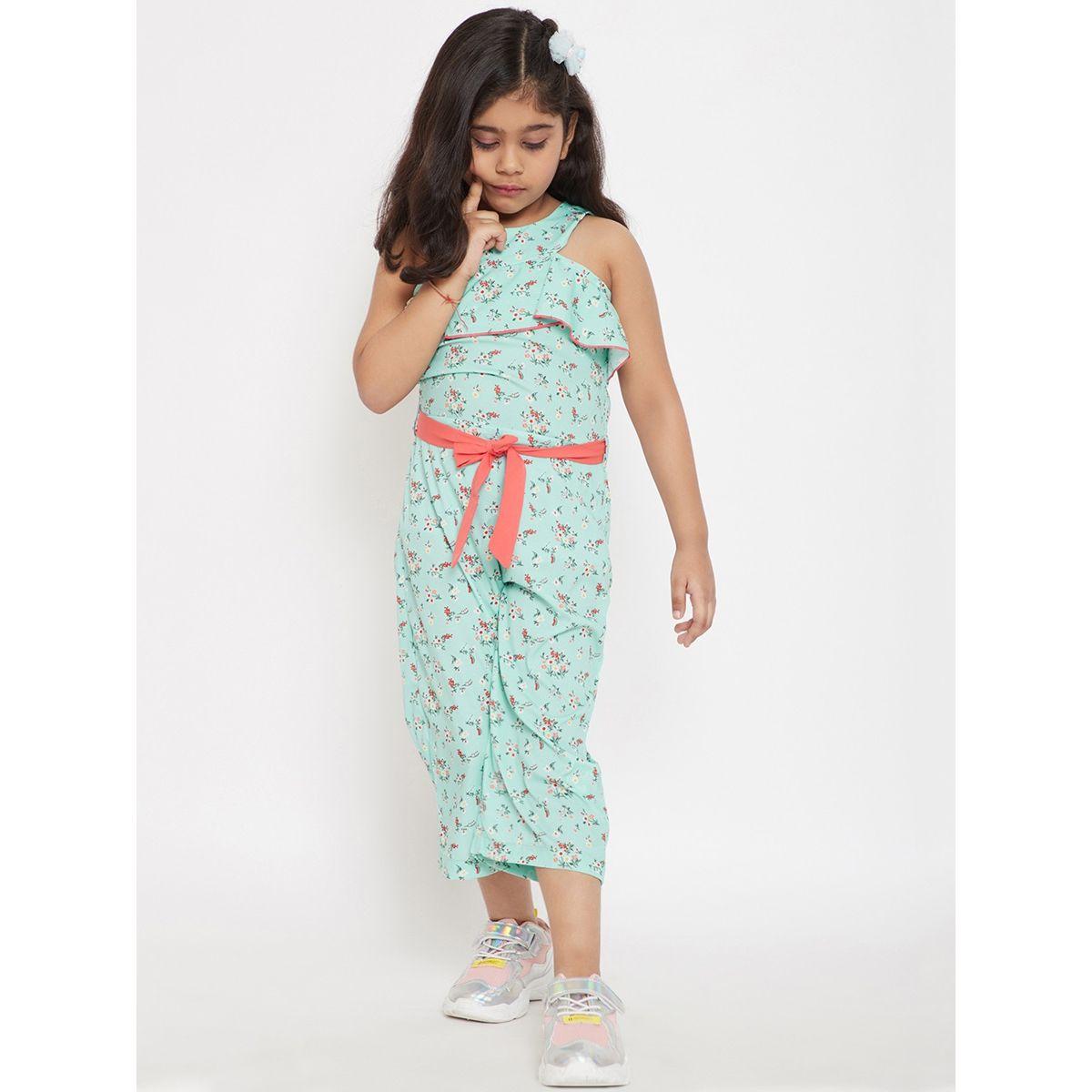 Stylo Bug X Styli Flower Print Ankle Length Jumpsuit-girls-clothing-rompers-image-2