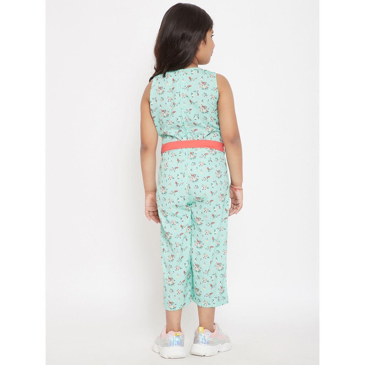 Stylo Bug X Styli Flower Print Ankle Length Jumpsuit-girls-clothing-rompers-image-5