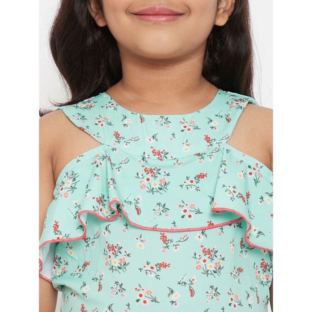 Stylo Bug X Styli Flower Print Ankle Length Jumpsuit-girls-clothing-rompers-image-6