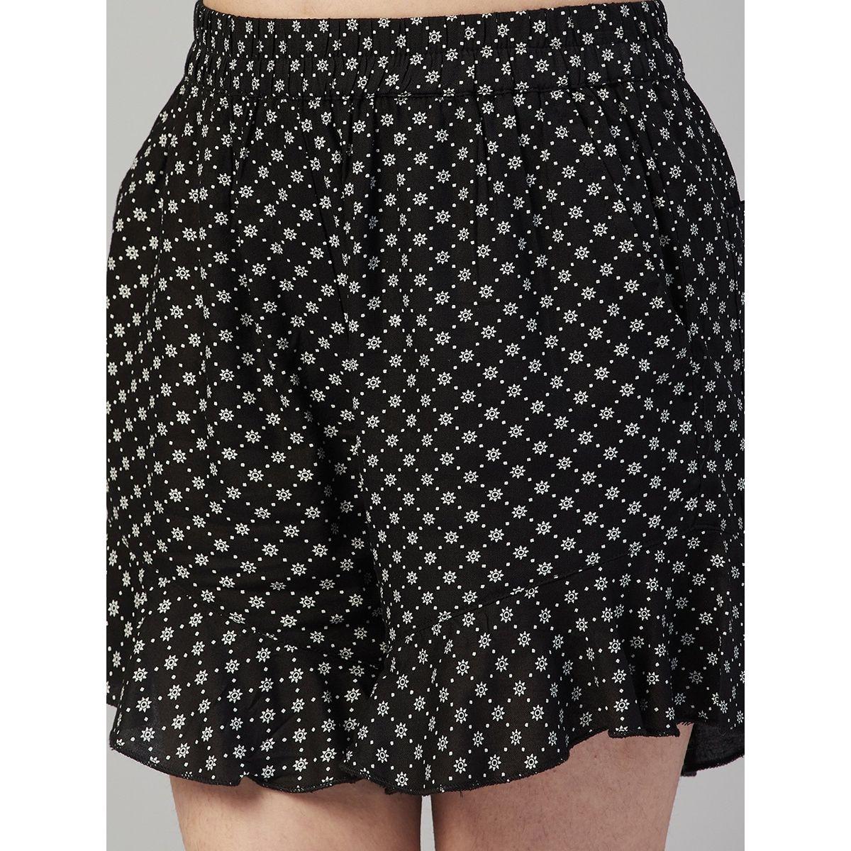 Stylo Bug X Styli Ditsy Print Tie-Up Crop Top & Flippy Shorts Set-girls-clothing-setsandcoords-image-7