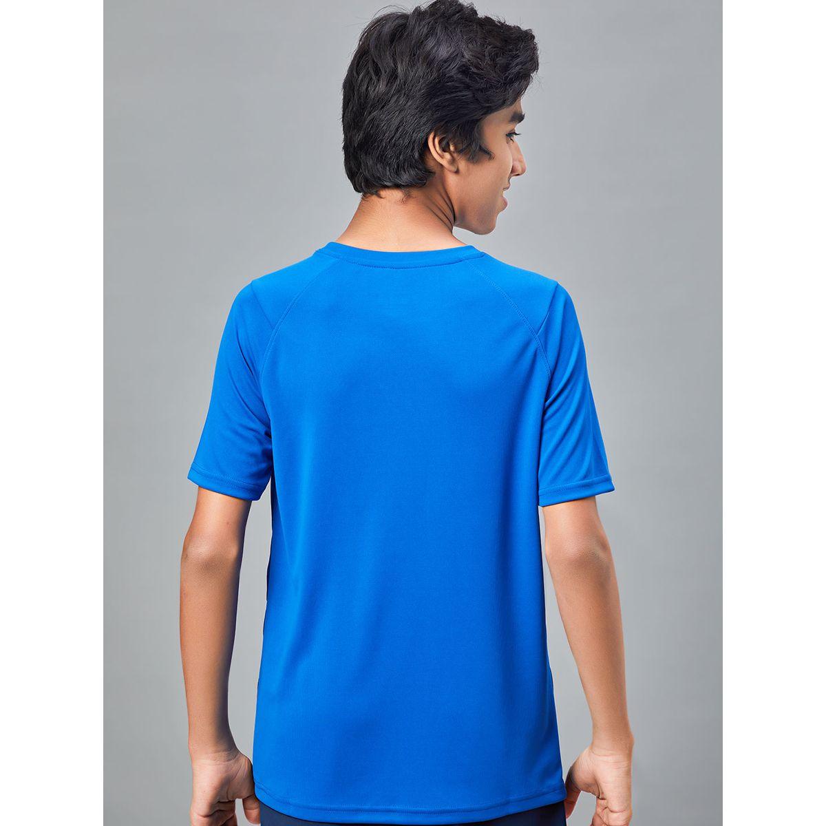 تيشيرت مطبع بقصة سليم فت تكنوسبورت × ستايلي-boys-clothing-tshirtsandpolos-image-1
