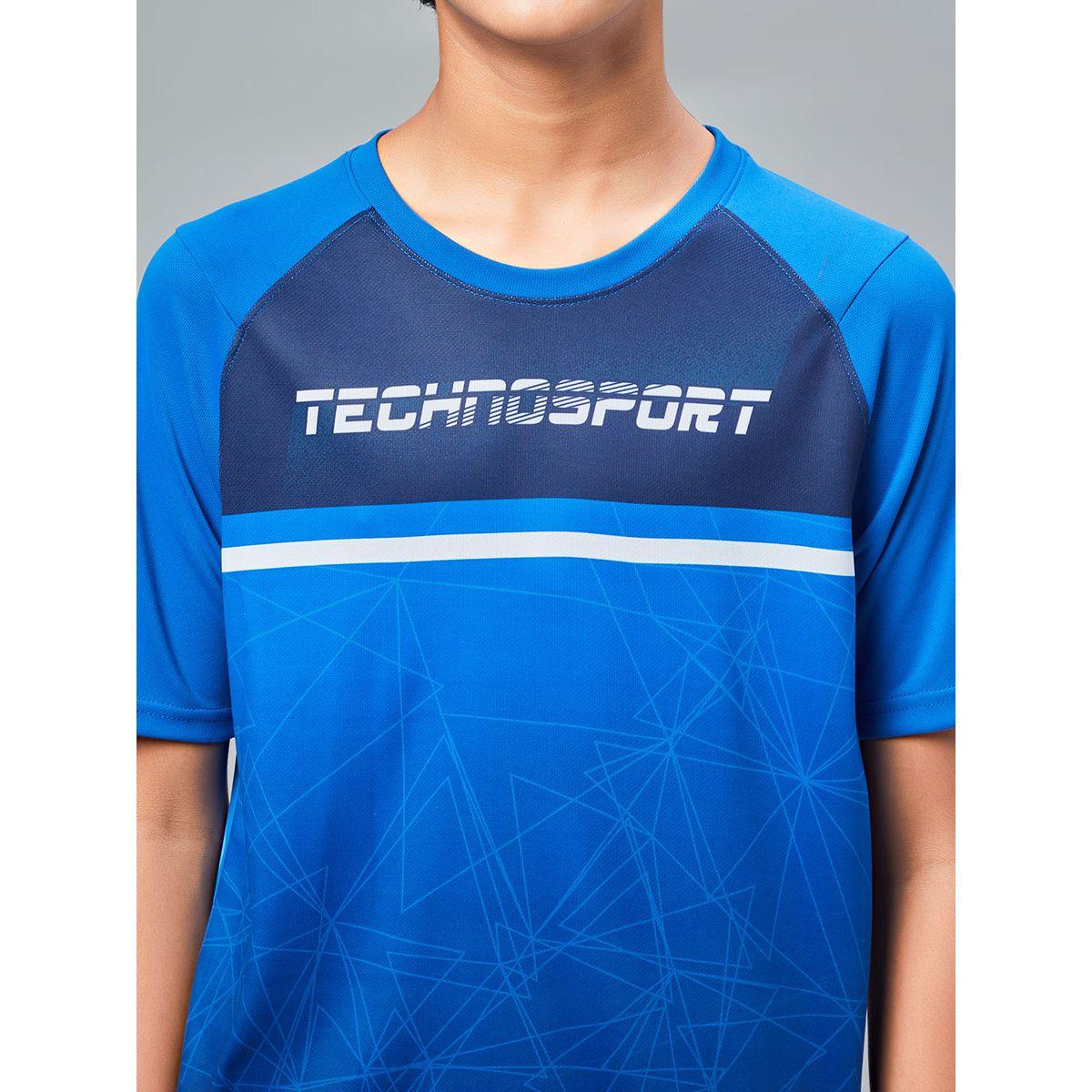 تيشيرت مطبع بقصة سليم فت تكنوسبورت × ستايلي-boys-clothing-tshirtsandpolos-image-2