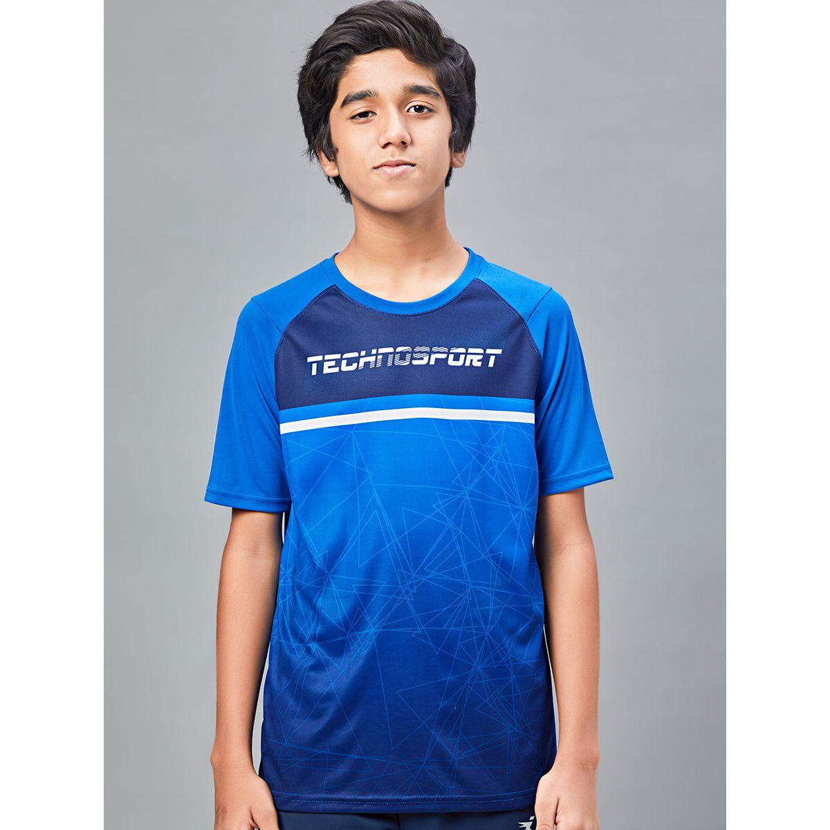 تيشيرت مطبع بقصة سليم فت تكنوسبورت × ستايلي-boys-clothing-tshirtsandpolos-image-4