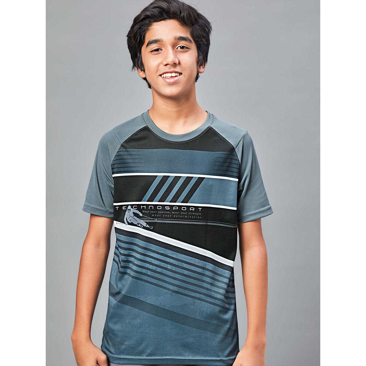 Technosport X Styli  Printed Slim Fit T-Shirt with Technolite-boys-clothing-tshirtsandpolos-image-1