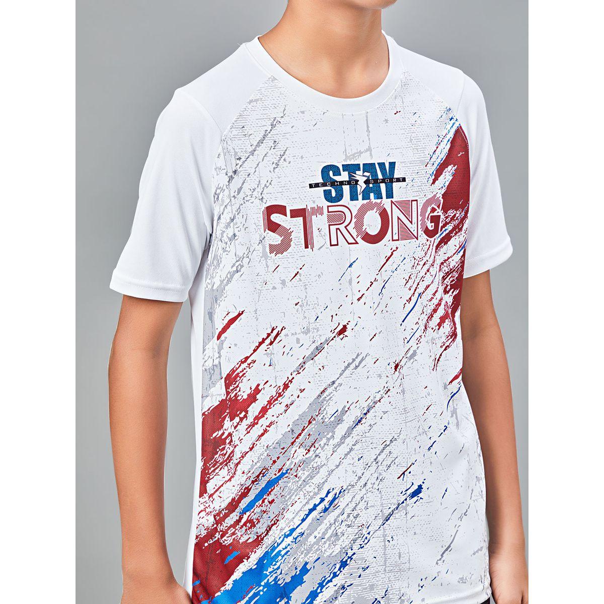 تيشيرت مطبع بقصة سليم فت تكنوسبورت × ستايلي-boys-clothing-tshirtsandpolos-image-4