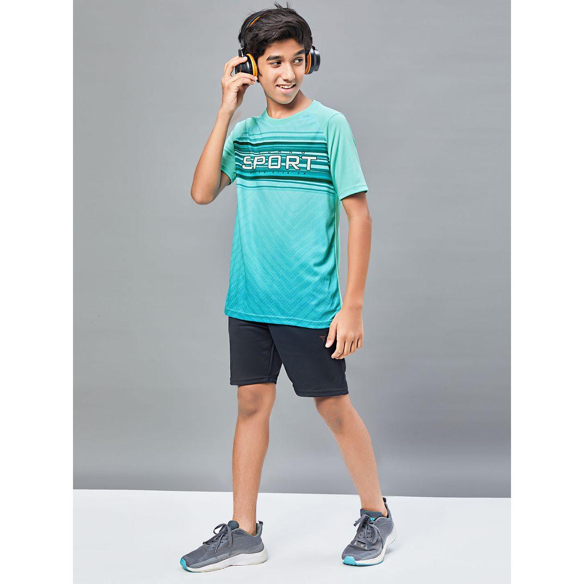 تيشيرت مطبع بقصة سليم فت تكنوسبورت × ستايلي-boys-clothing-tshirtsandpolos-image-6