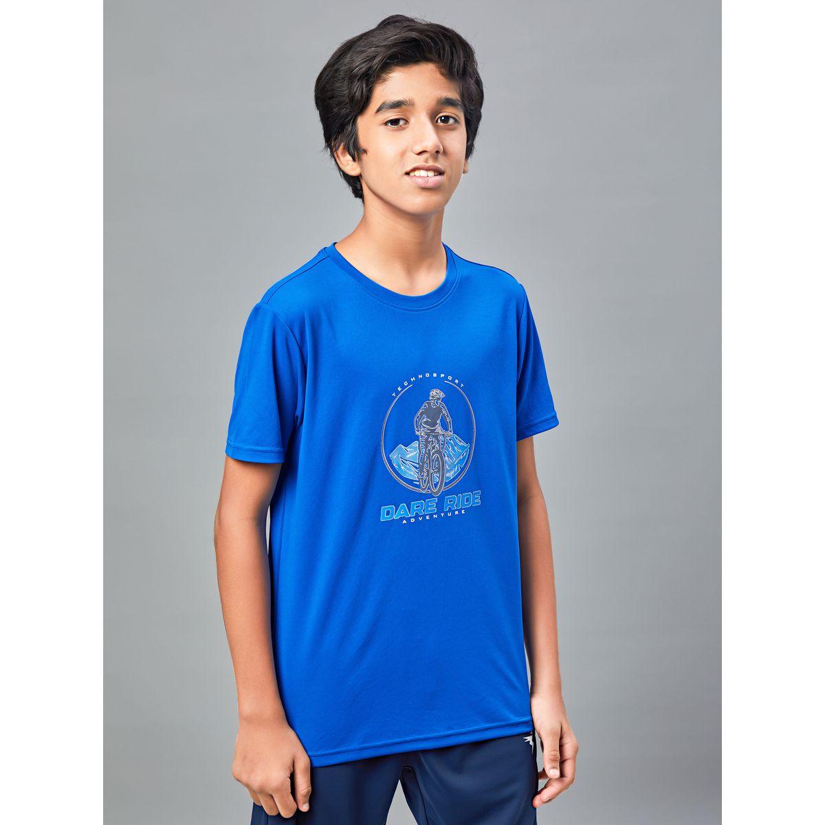 Technosport X Styli  Printed Slim Fit Round Neck T-shirt with Technocool+-boys-clothing-tshirtsandpolos-image-3