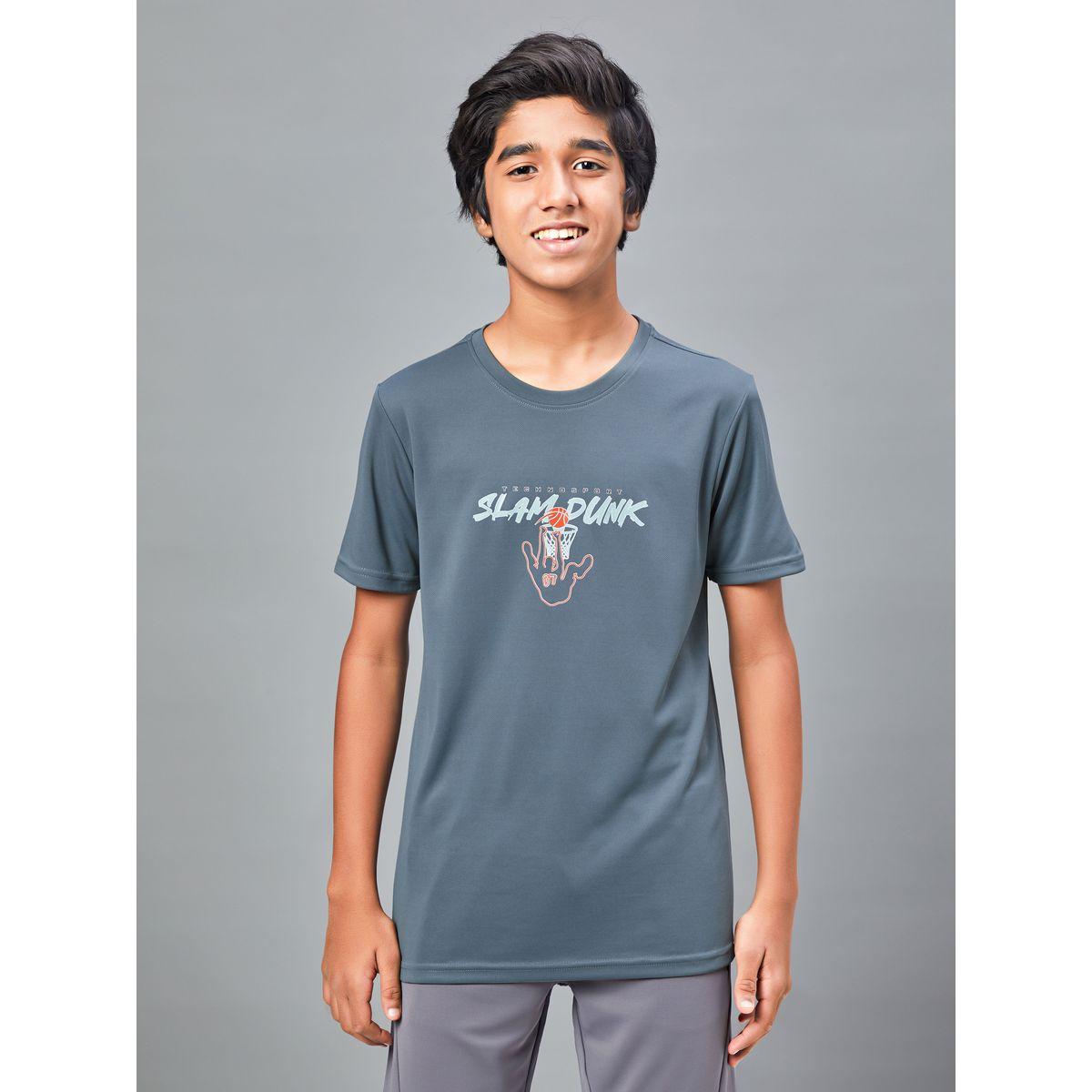 Technosport X Styli  Printed Slim Fit Round Neck T-shirt with Technocool+-boys-clothing-tshirtsandpolos-image-1