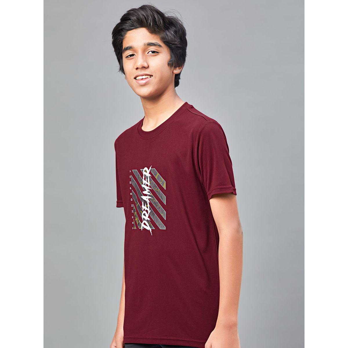 Technosport X Styli  Printed Slim Fit Round Neck T-shirt with Technocool+-boys-clothing-tshirtsandpolos-image-2