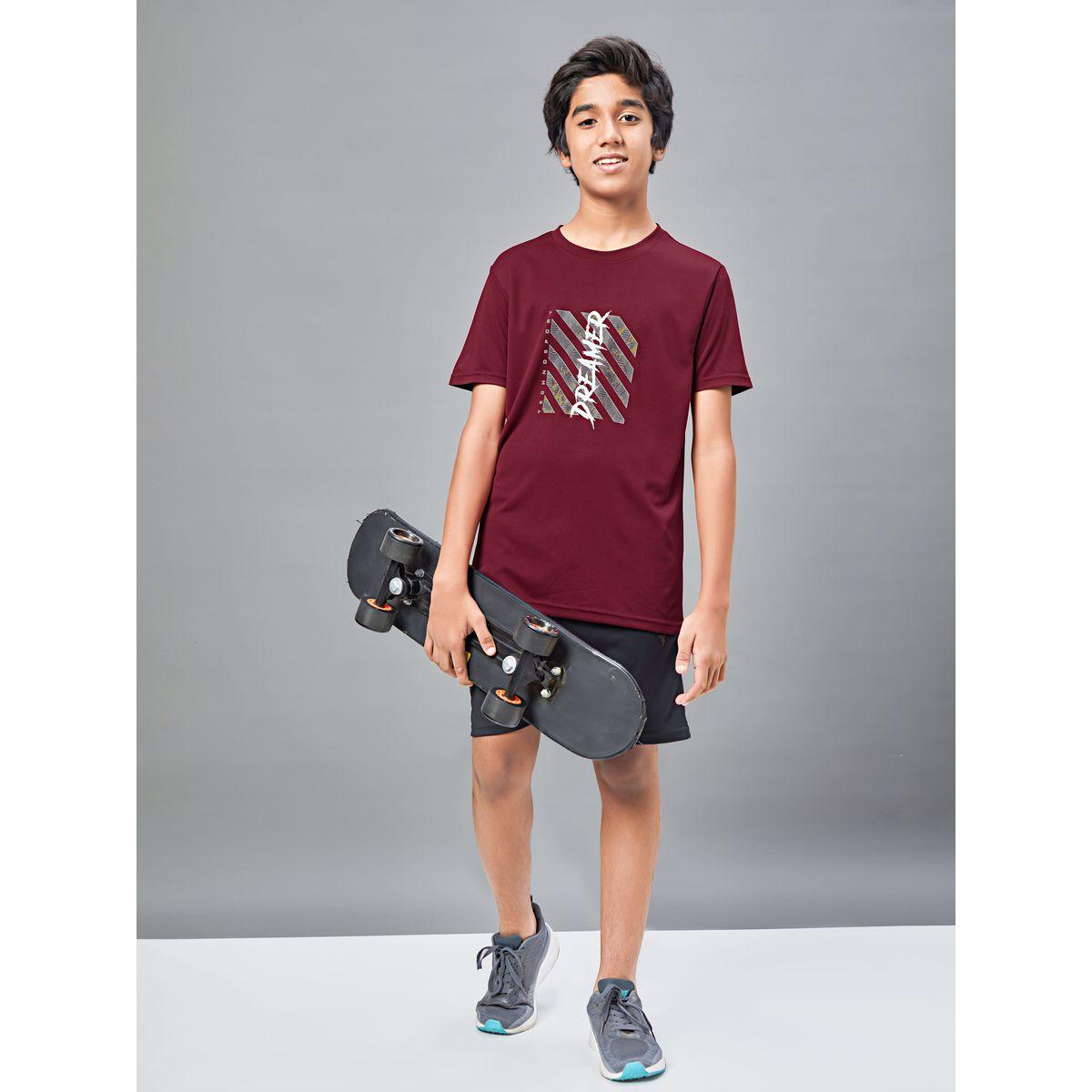 تيشيرت بياقة دائرية وقصة سليم فت تكنوسبورت × ستايلي-boys-clothing-tshirtsandpolos-image-6