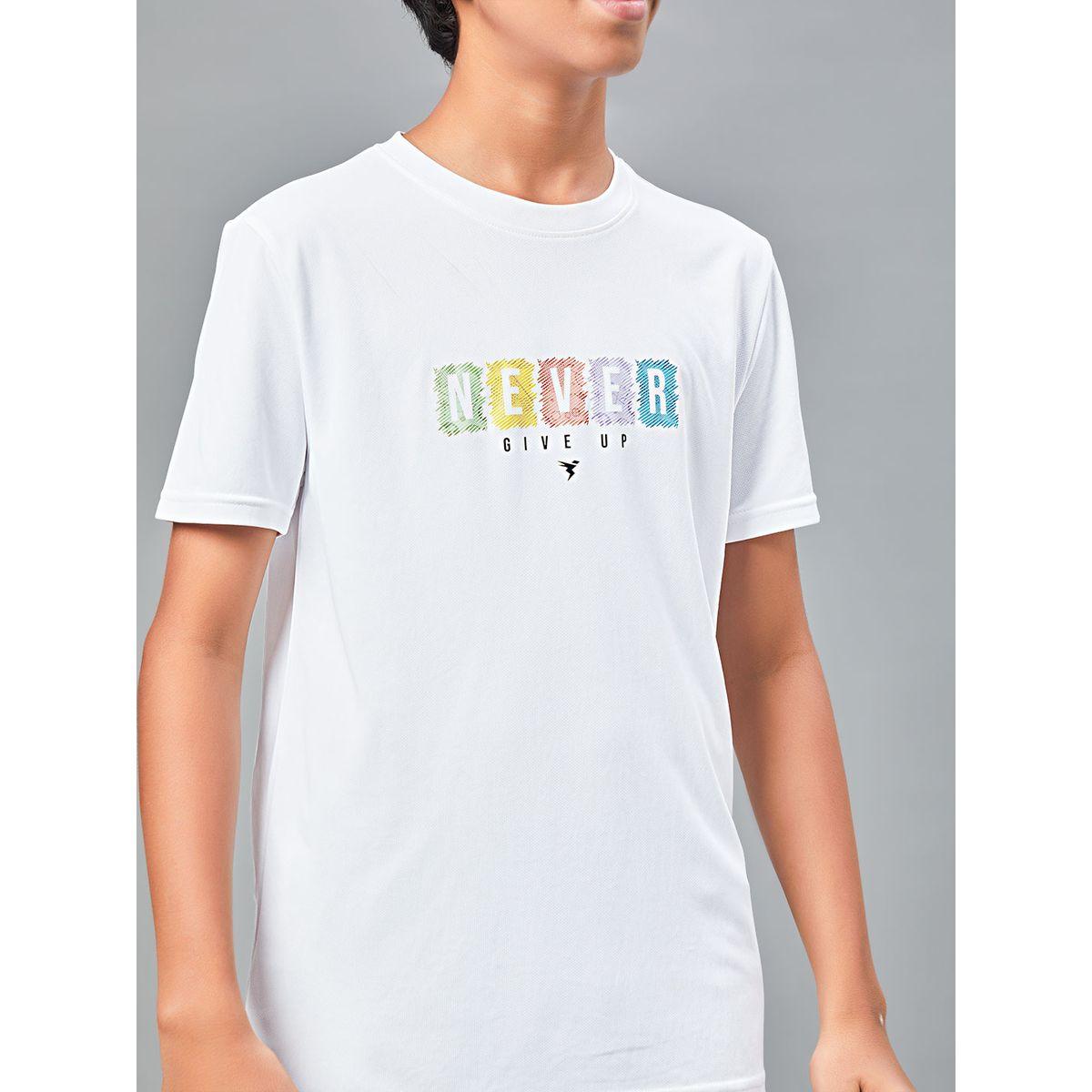 تيشيرت بياقة دائرية وقصة سليم فت تكنوسبورت × ستايلي-boys-clothing-tshirtsandpolos-image-4