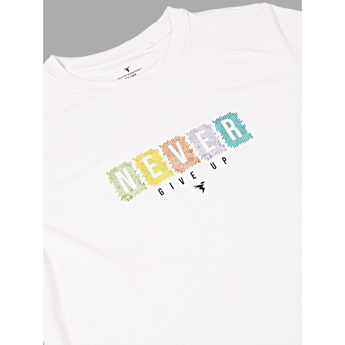 تيشيرت بياقة دائرية وقصة سليم فت تكنوسبورت × ستايلي-boys-clothing-tshirtsandpolos-image-7