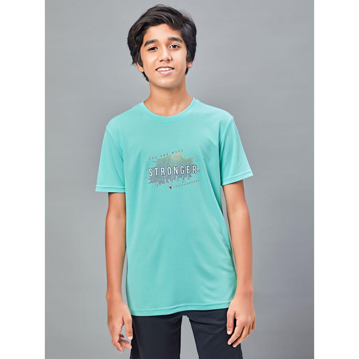 Technosport X Styli  Printed Slim Fit Round Neck T-shirt with Technocool+-boys-clothing-tshirtsandpolos-image-1