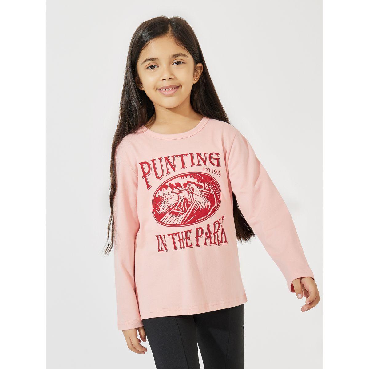 Styli Graphic Print Long Sleeve T-Shirt-girls-clothing-tshirts-image-1