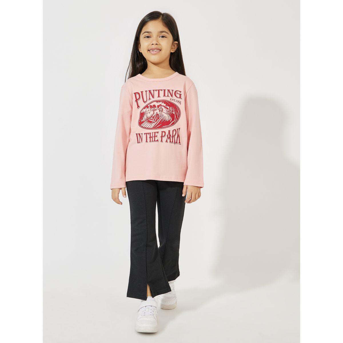 تيشيرت بطبعة جرافيك مع اكمام طويلة-girls-clothing-tshirts-image-2