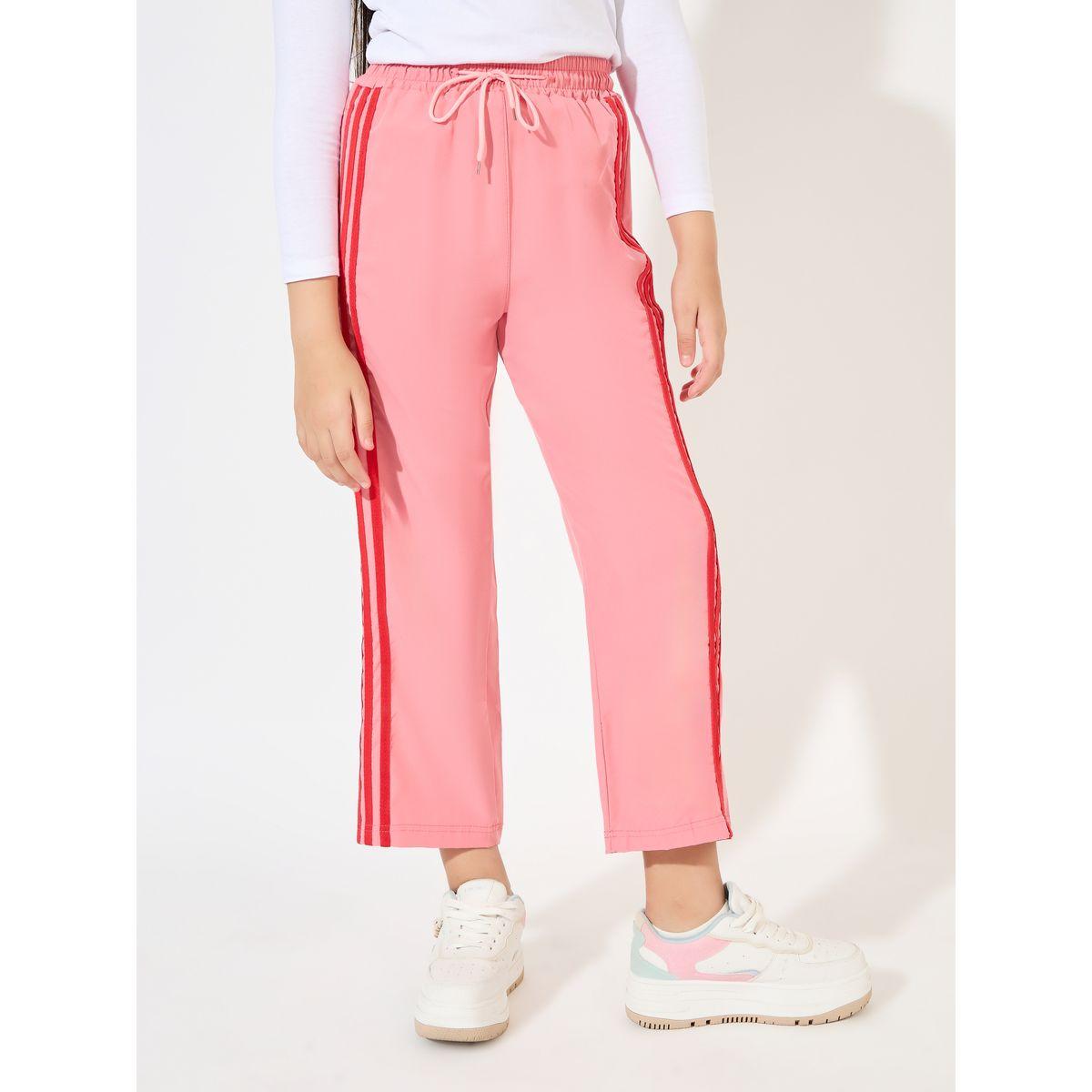 بنطال مزين باشرطة مع رباط خصر-girls-clothing-bottoms-trousers-image-4