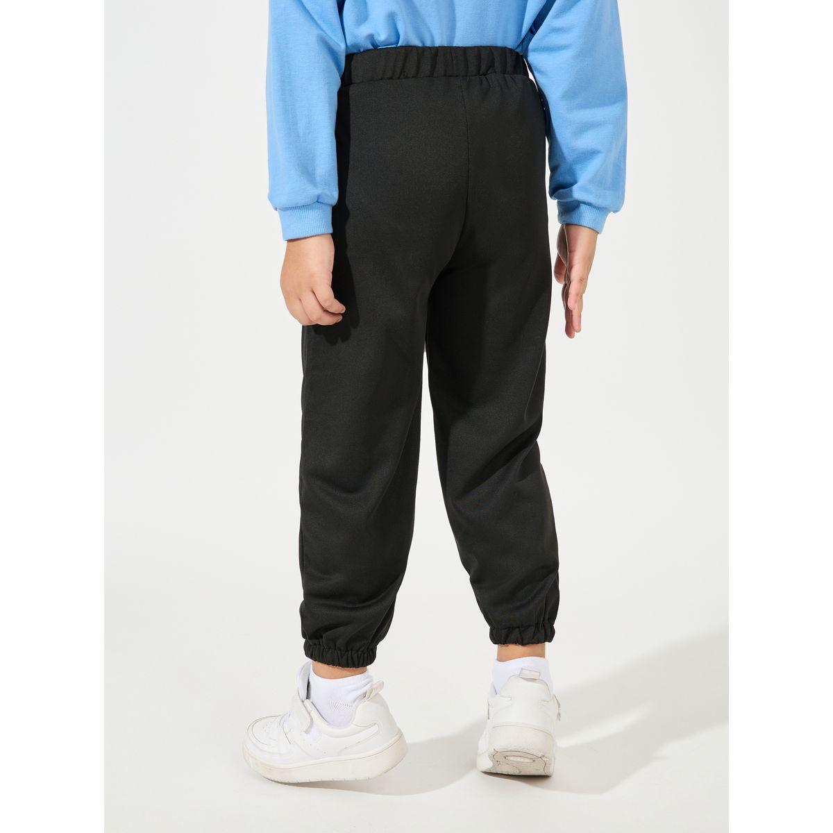 Styli Letter Applique Lightweight Joggers-boys-clothing-bottoms-joggersandtrackpants-image-4