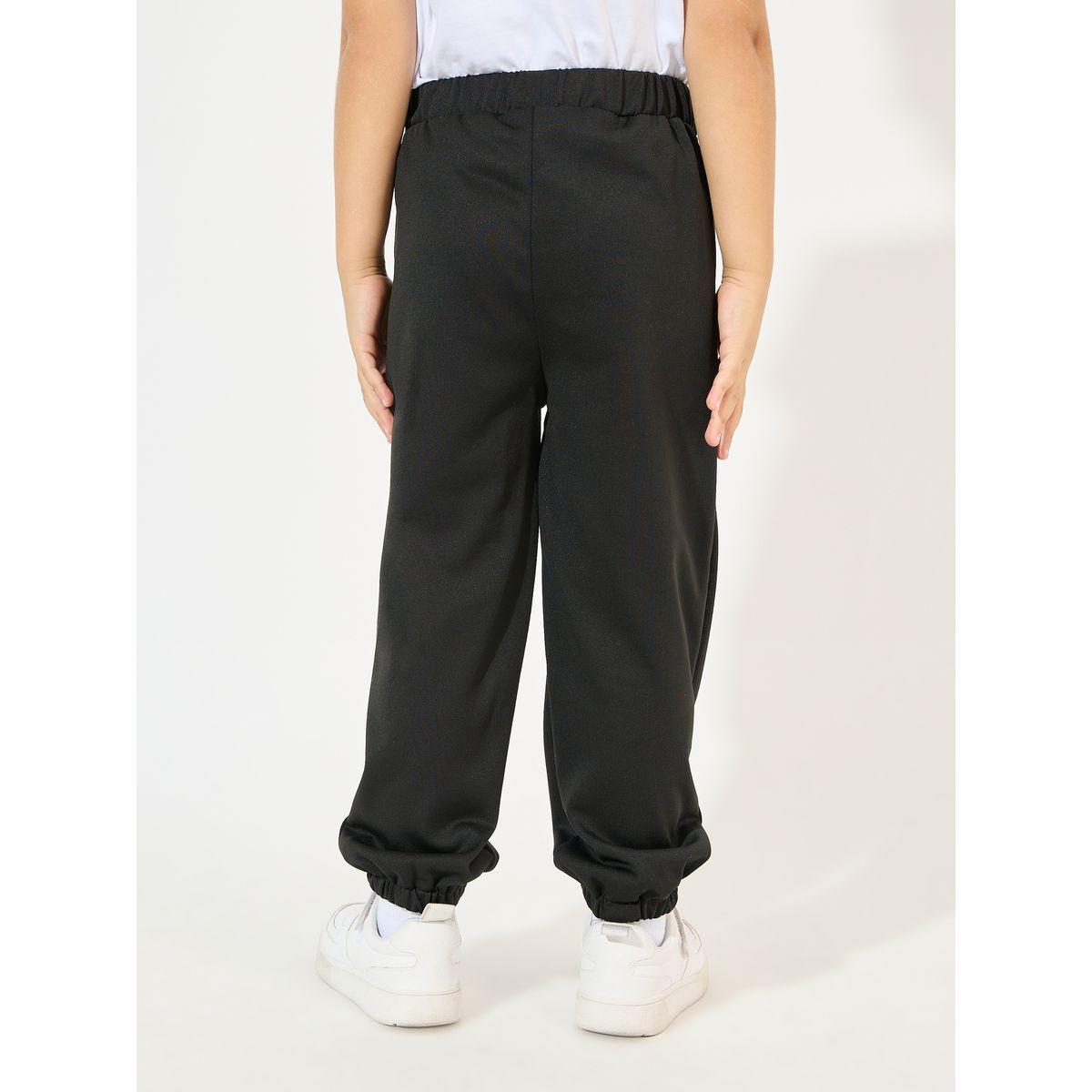 Styli Letter Embroidery Slant Pocket Lightweight Joggers-boys-clothing-bottoms-joggersandtrackpants-image-4
