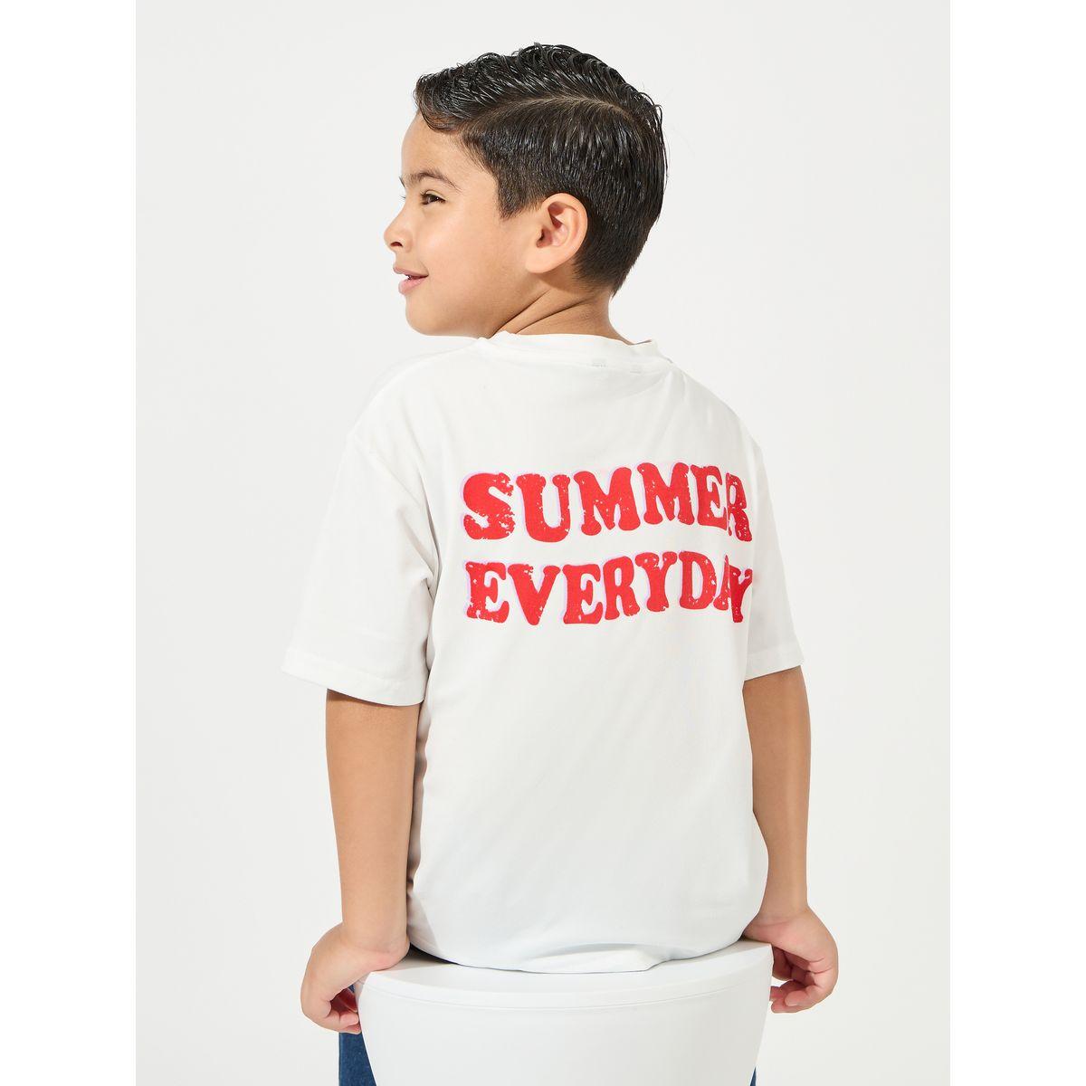 Styli Oversized Slogan Print T-Shirt-boys-clothing-tshirtsandpolos-image-1