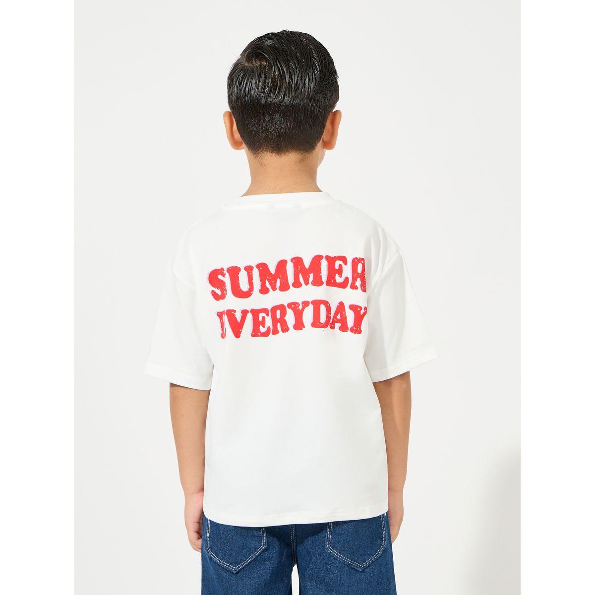Styli Oversized Slogan Print T-Shirt-boys-clothing-tshirtsandpolos-image-5
