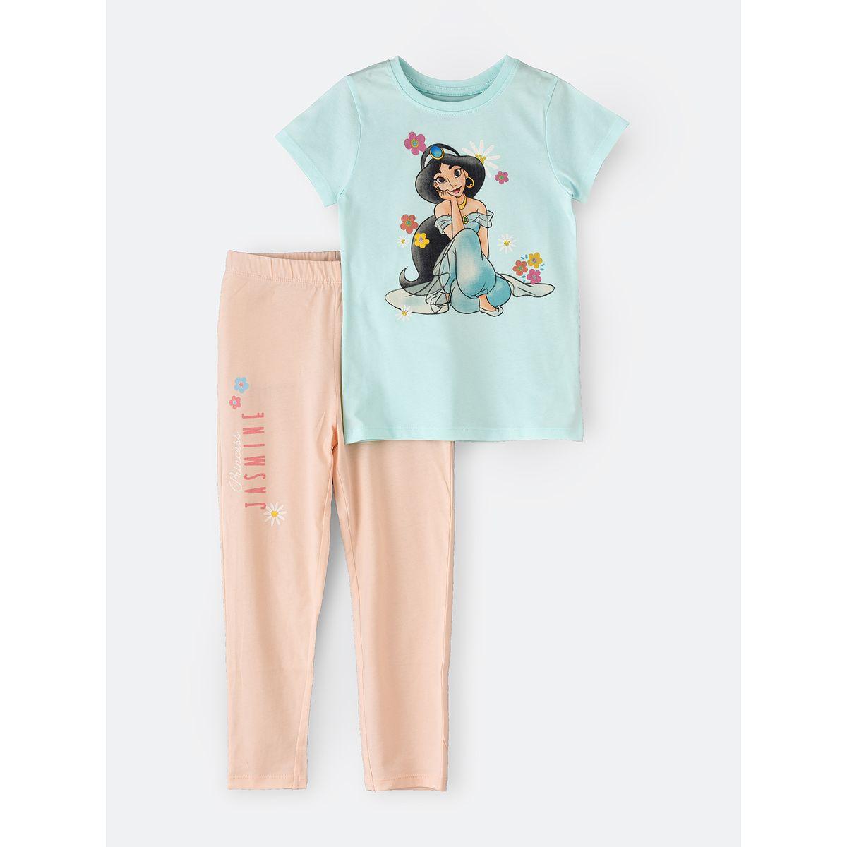 طقم من بنطال بيجاما مع تيشيرت بطبعات ديزني أوربان هُول × ستايلي-girls-clothing-nightwear-image-1