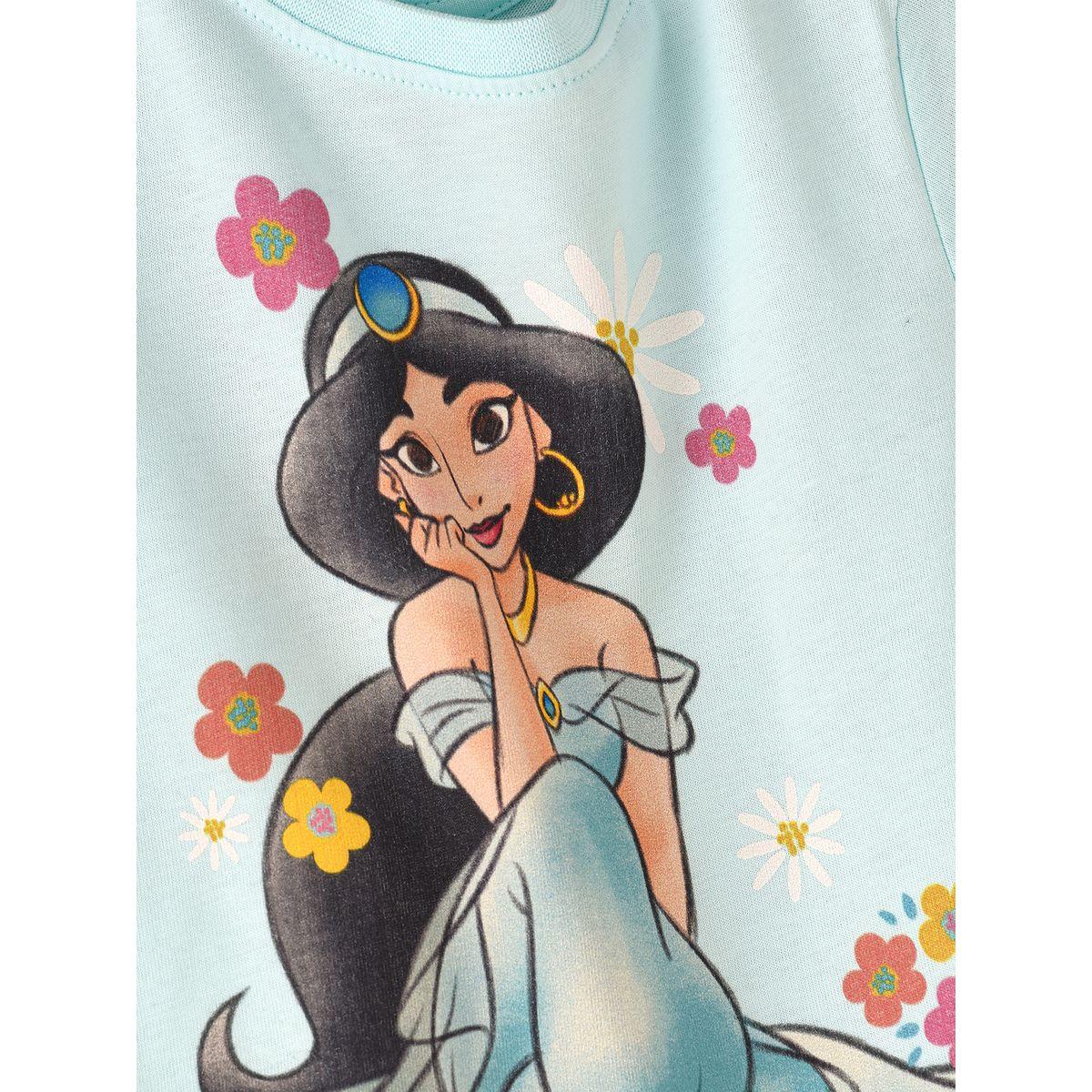 URBAN HAUL X Styli  Disney Princess Jasmine Graphic T-Shirt & Pyjama Set-girls-clothing-nightwear-image-2