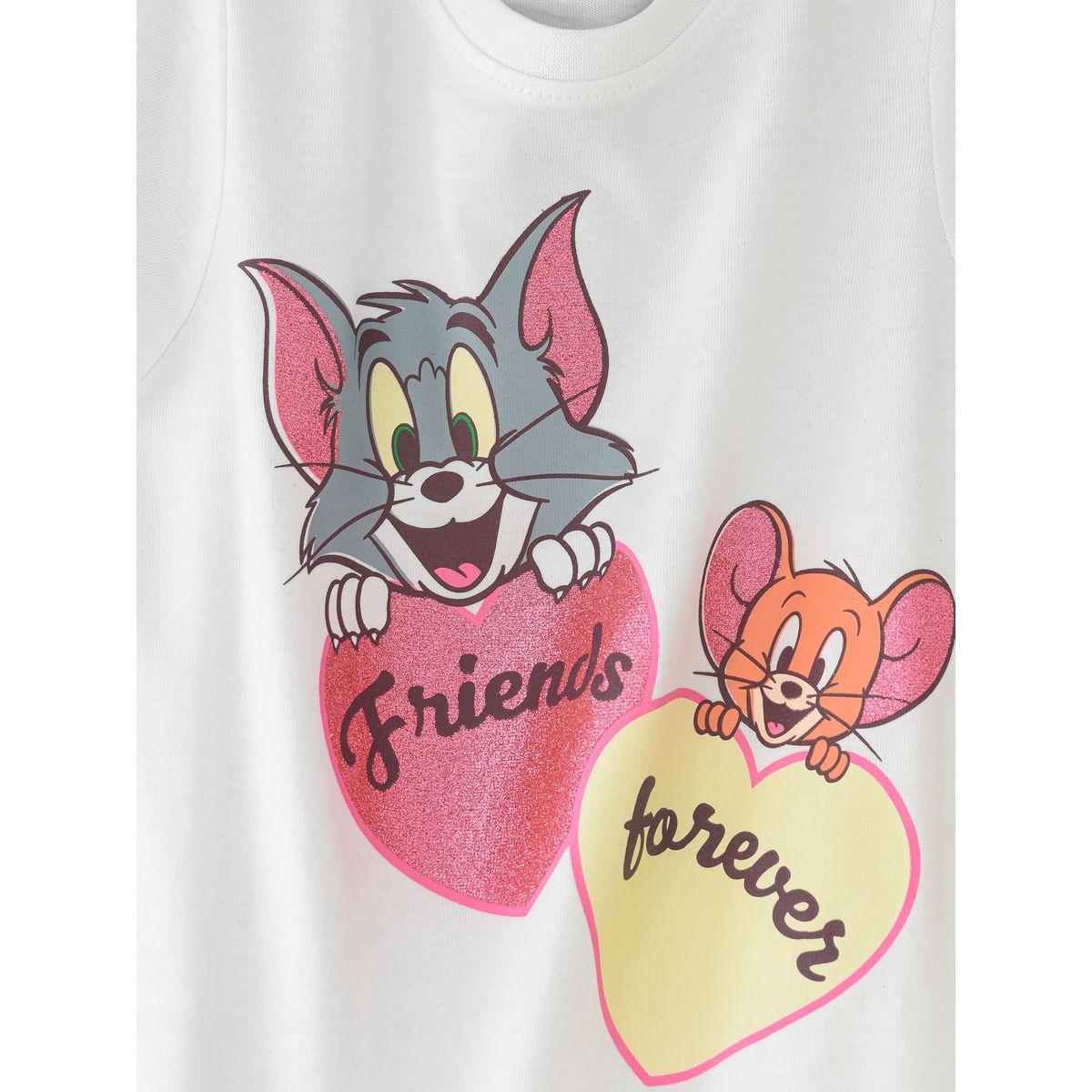 URBAN HAUL X Styli  Tom & Jerry Graphic T-Shirt & Pyjama Set-girls-clothing-nightwear-image-2