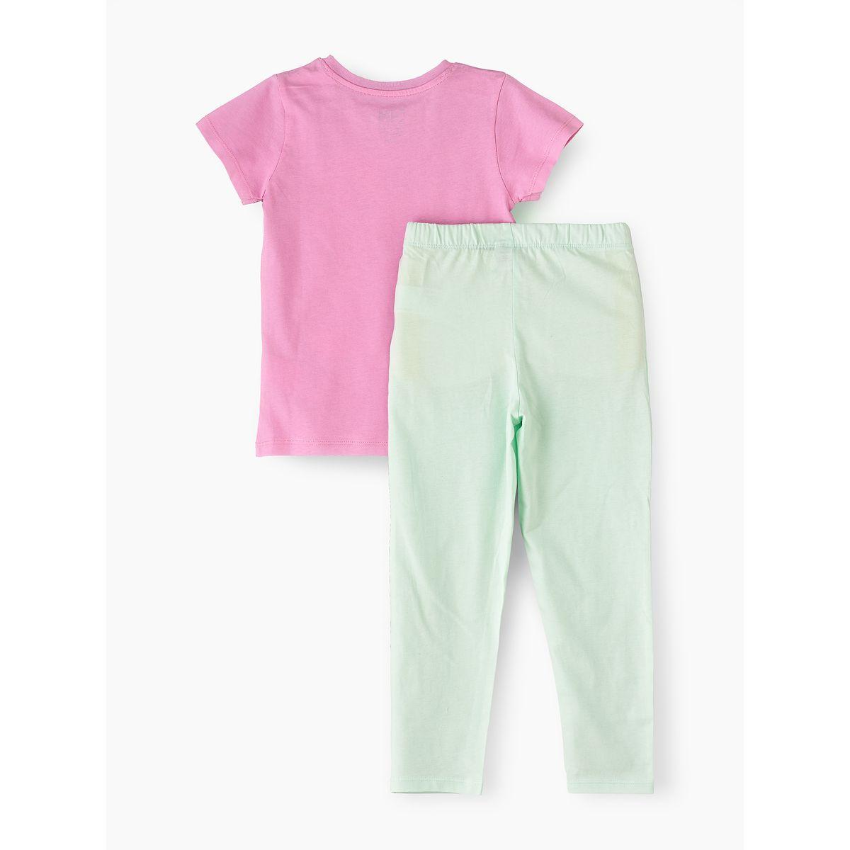 URBAN HAUL X Styli  Powerpuff Girls Graphic T-Shirt & Pyjama Set-girls-clothing-nightwear-image-3