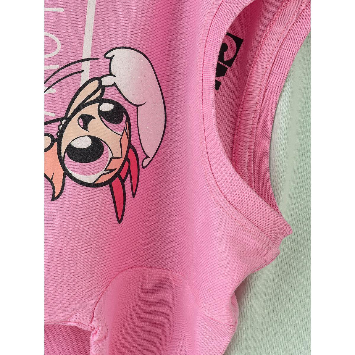 طقم من بنطال بيجاما مع تيشيرت بطبعة فتيات القوة أوربان هُول × ستايلي-girls-clothing-nightwear-image-4