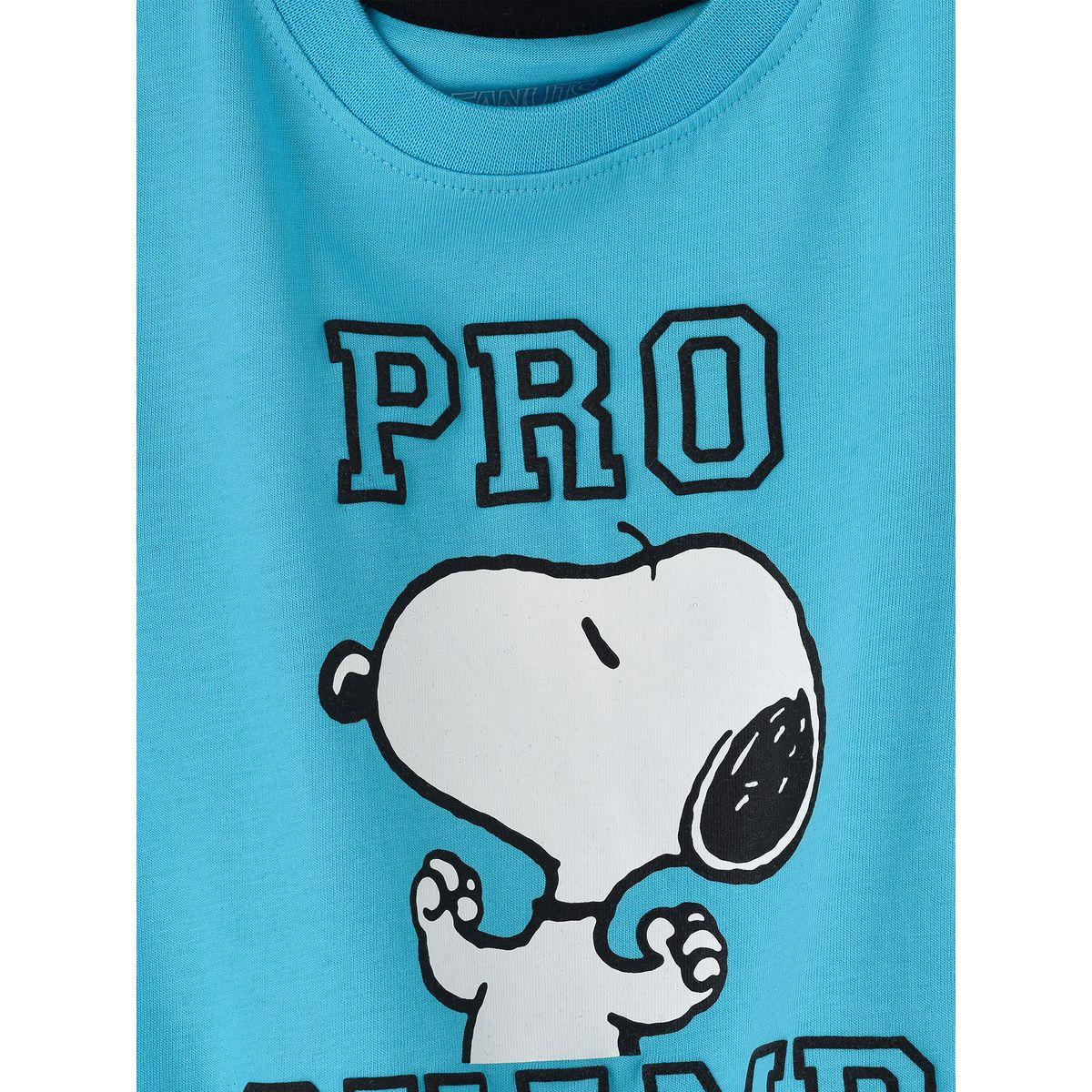 URBAN HAUL X Styli  Peanuts Snoopy Graphic T-Shirt & Pyjama Set-boys-clothing-nightwear-image-2
