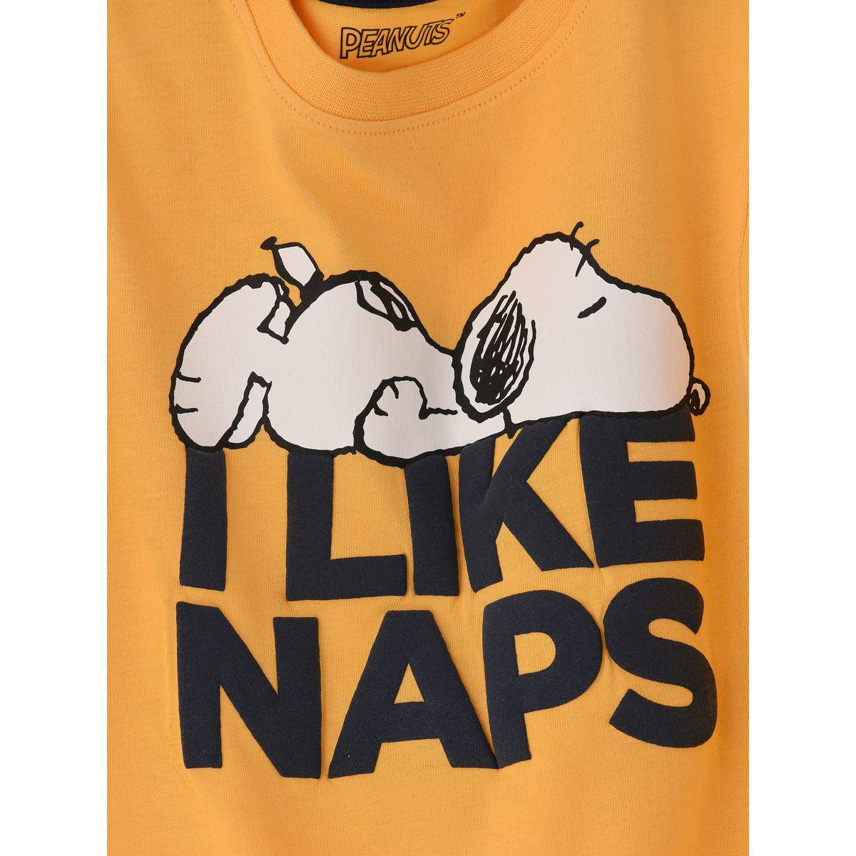 URBAN HAUL X Styli  Peanuts Snoopy Graphic T-Shirt & Pyjama Set-boys-clothing-nightwear-image-2