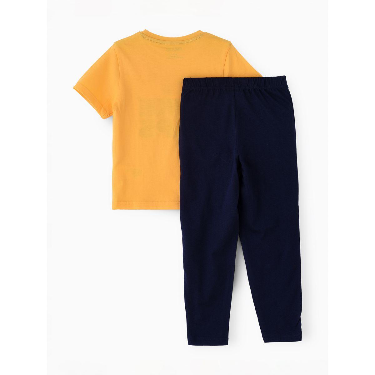 طقم من بنطال بيجاما مع تيشيرت بطبعة جرافيك أوربان هُول × ستايلي-boys-clothing-nightwear-image-3
