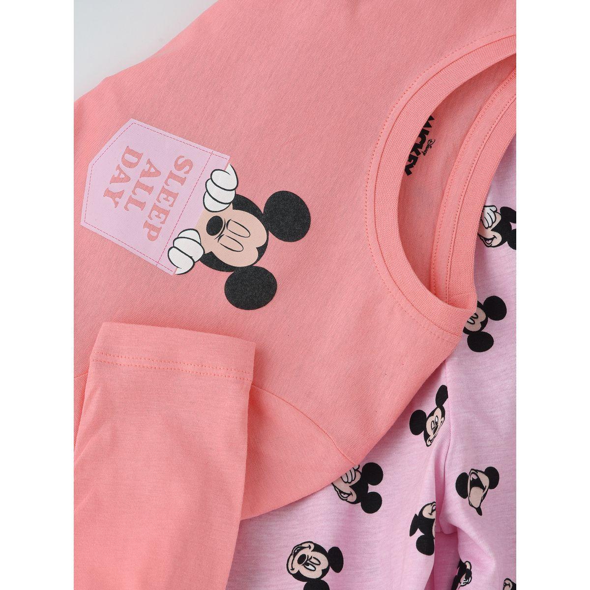 URBAN HAUL X Styli  Disney Minnie Mouse Graphic T-Shirt & Pyjama Set-girls-clothing-nightwear-image-4