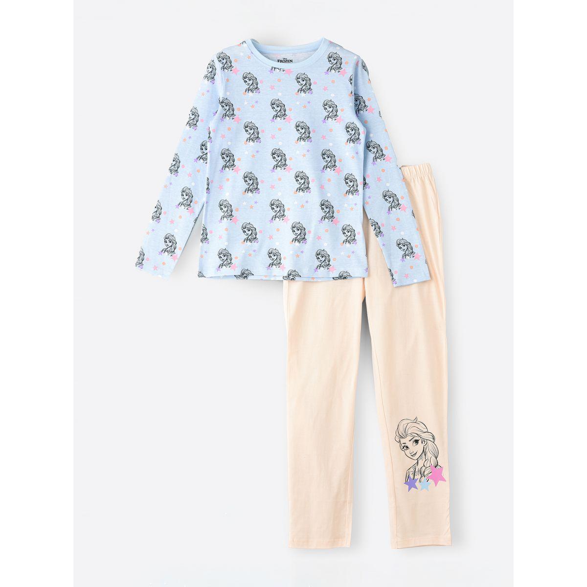 طقم من بنطال بيجاما مع تيشيرت بطبعة ديزني أوربان هُول × ستايلي-girls-clothing-nightwear-image-1