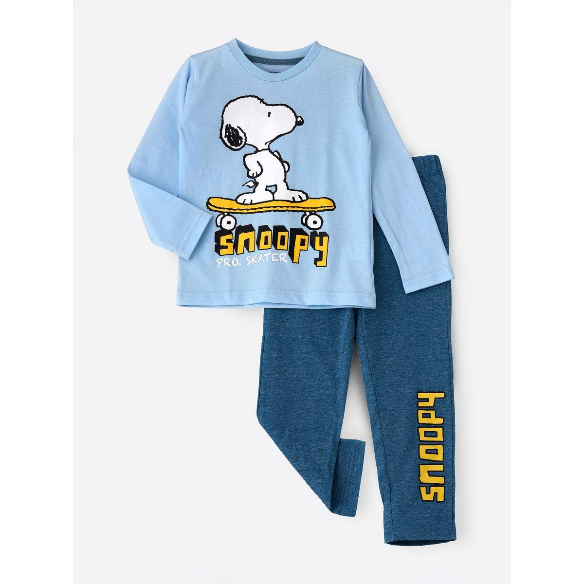 URBAN HAUL X Styli  Snoopy Graphic T-Shirt & Pyjama Set-boys-clothing-nightwear-image-1