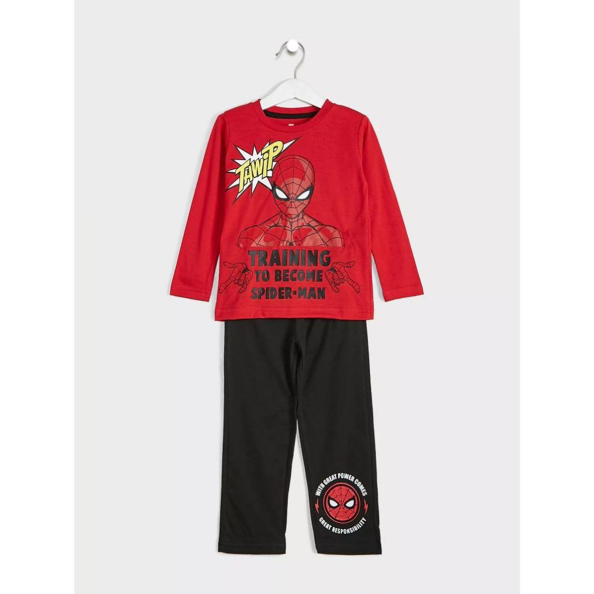 URBAN HAUL X Styli  Marvel Spider Man Graphic T-Shirt & Pyjama Set-boys-clothing-nightwear-image-1
