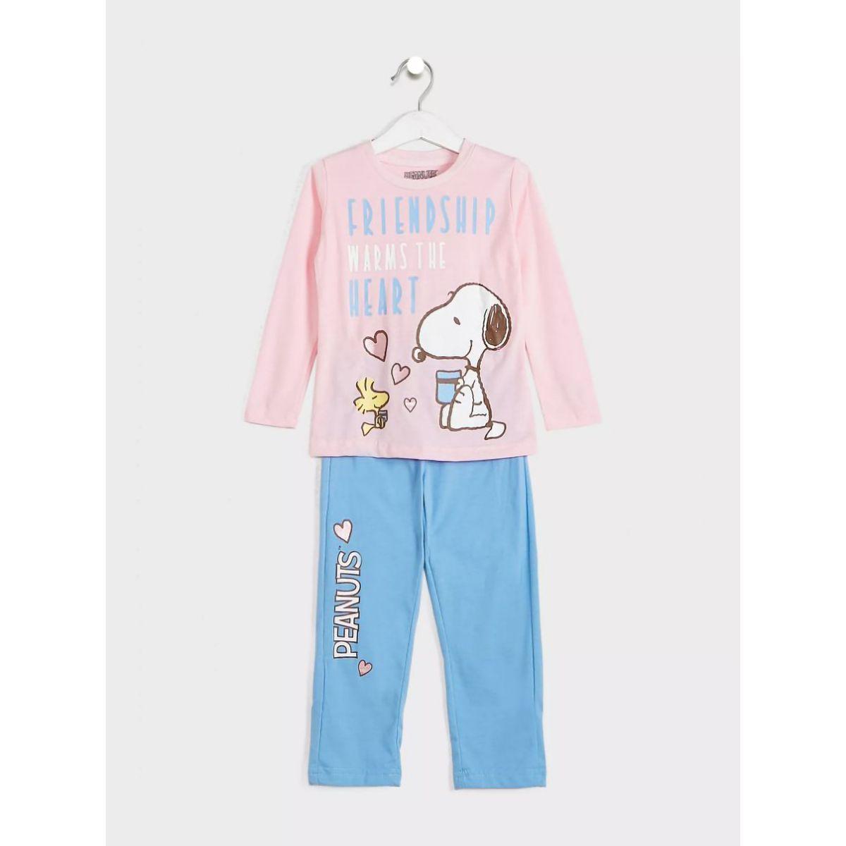 طقم من بنطال بيجاما مع تيشيرت بطبعة سنوبي أوربان هُول × ستايلي-girls-clothing-nightwear-image-1