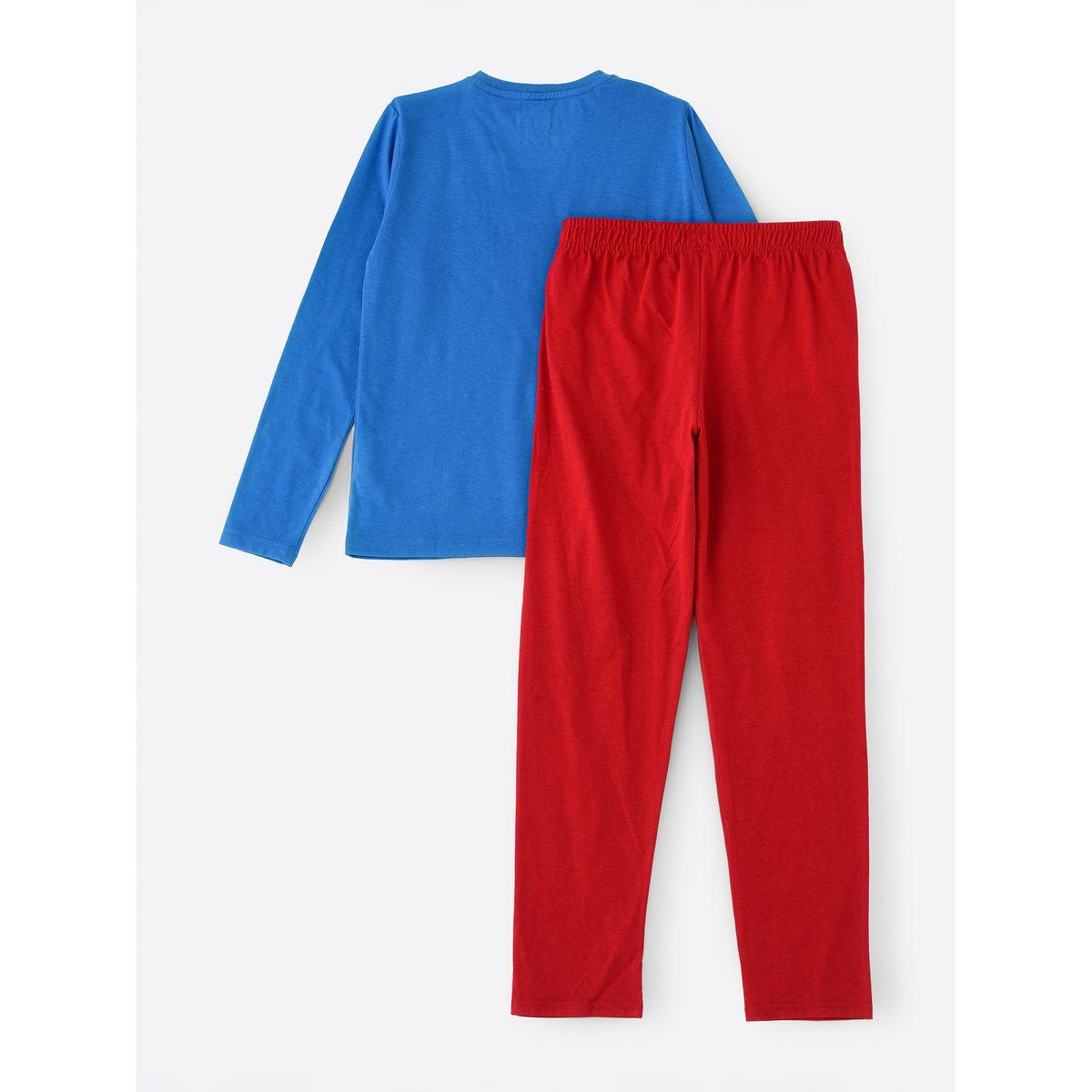 URBAN HAUL X Styli  Superman Graphic T-Shirt & Pyjama Set-boys-clothing-nightwear-image-3