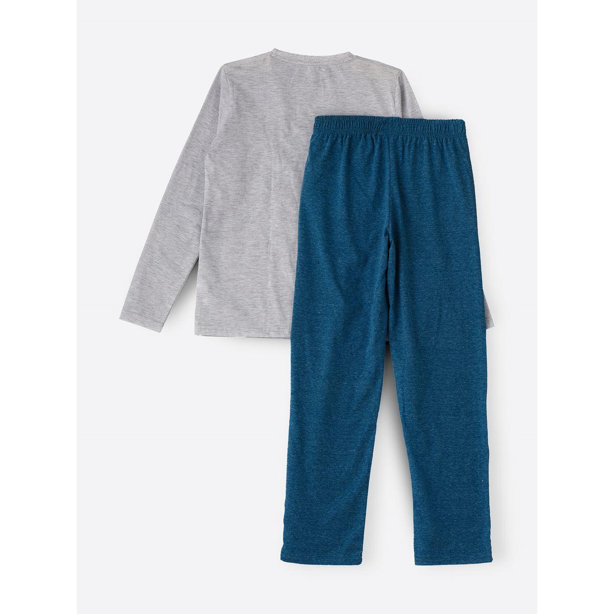 طقم من بنطال بيجاما مع تيشيرت بطبعة جرافيك أوربان هُول × ستايلي-boys-clothing-nightwear-image-3