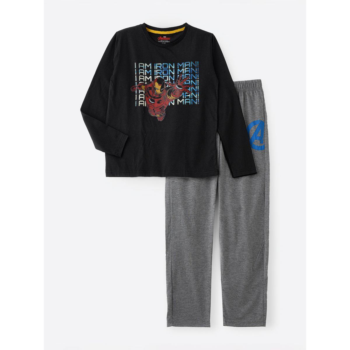 URBAN HAUL X Styli  Marvel Iron Man Graphic T-Shirt & Pyjama Set-boys-clothing-nightwear-image-1