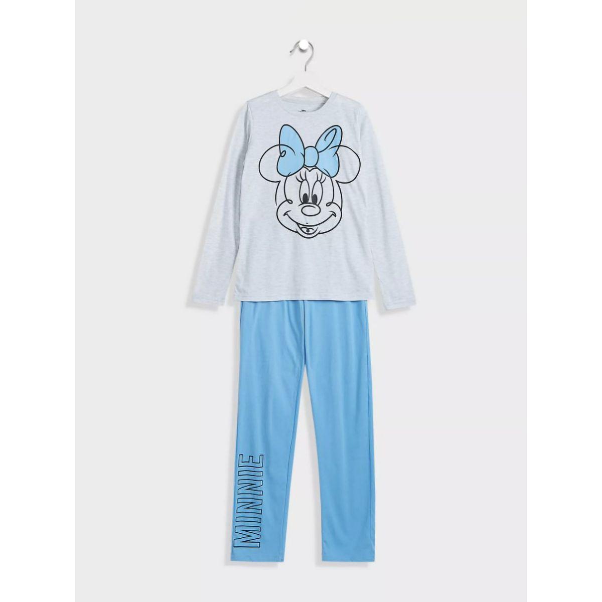 URBAN HAUL X Styli  Disney Minnie Mouse Graphic T-Shirt & Pyjama Set-girls-clothing-nightwear-image-1